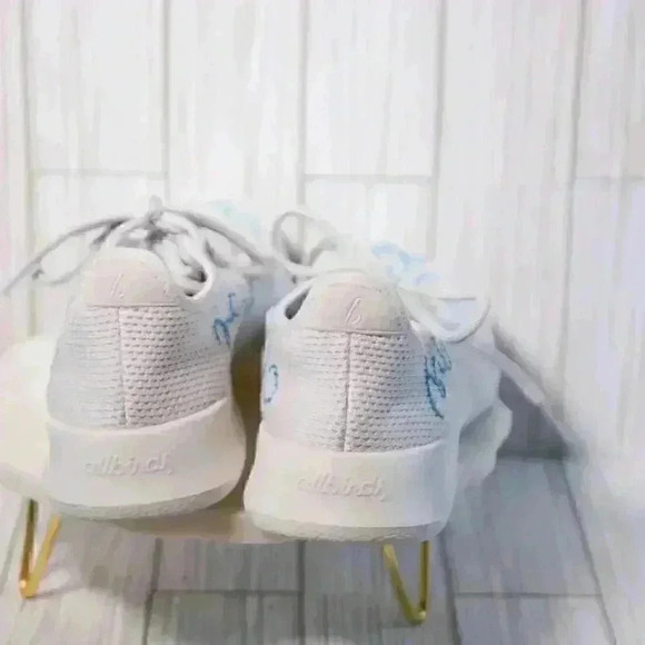 Allbirds white w/blue swirl size W9 sneakers 1119 rm1 - Picture 9 of 11